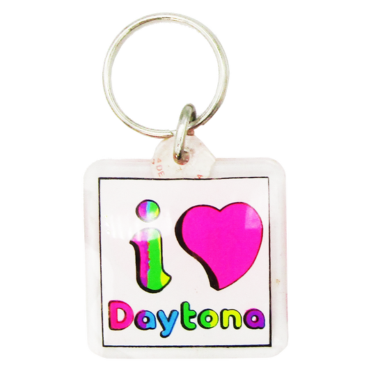 AK0101 I LOVE DAYTONA ACRYLIC KEYCHAIN