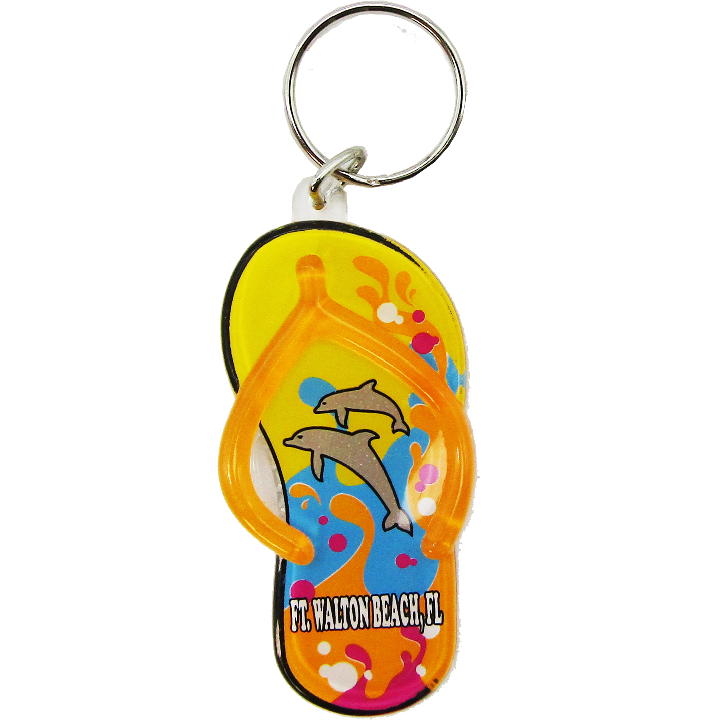 AK0134 FT. WALTON BEACH SANDAL YELLOW DOLPHIN