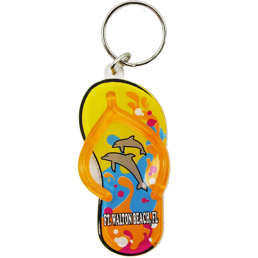 AK0134 FT. WALTON BEACH SANDAL YELLOW DOLPHIN