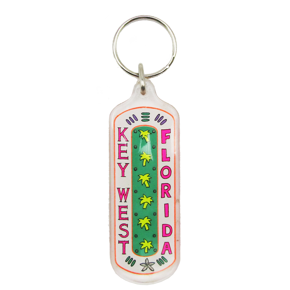 AK1111 KEY WEST KEYCHAIN PINK