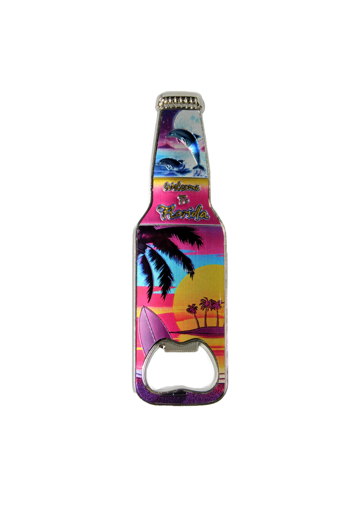 BM1109 FLORIDA PALM SUNSET BOTTLE OPENER