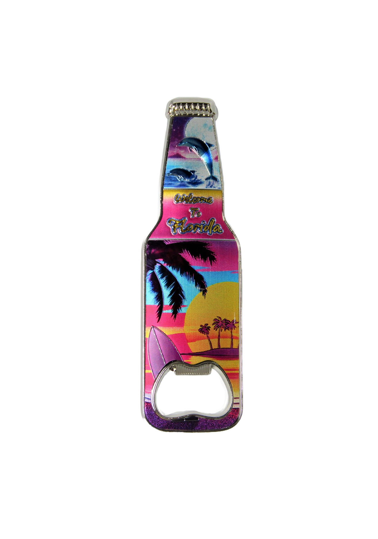 BM1109 FLORIDA PALM SUNSET BOTTLE OPENER