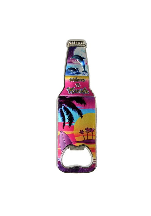 BM1109 FLORIDA PALM SUNSET BOTTLE OPENER