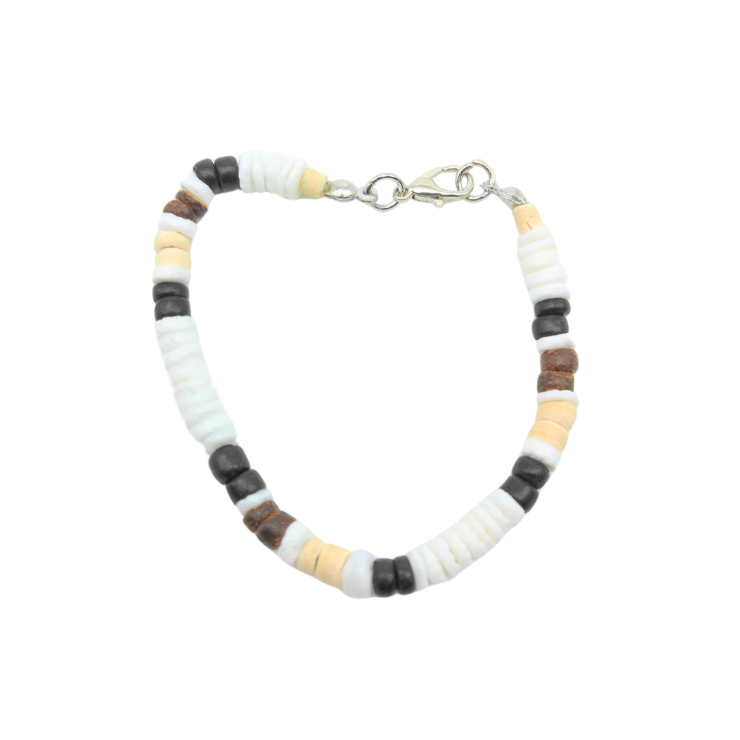 BR0027 BRACELET BROWN/WHITE