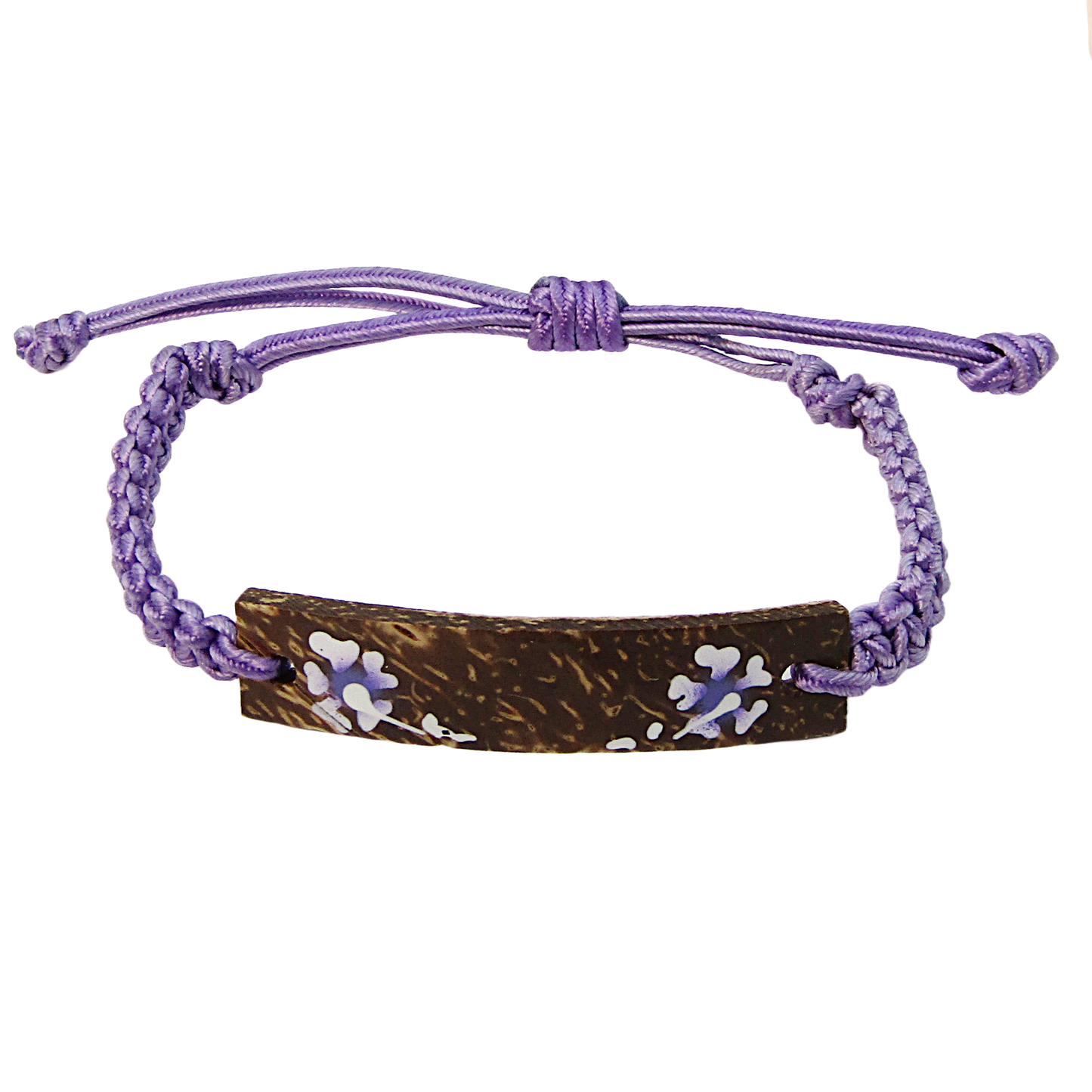 BR0104 BRACELET PAD PURPLE MACRAME