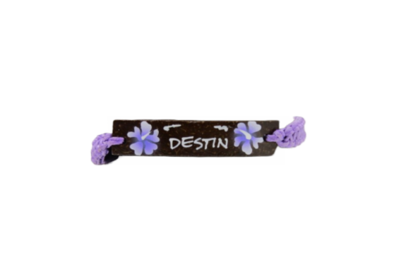 BR0204 BRACELET DESTIN PURPLE MACRAME