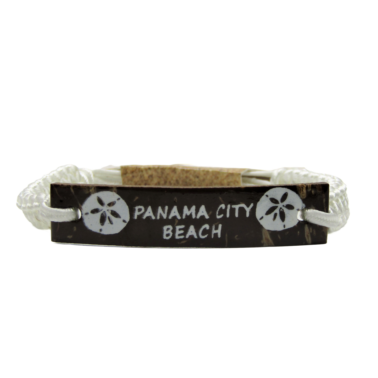 BR0303 BRACELET PCB WHITE MACRAME