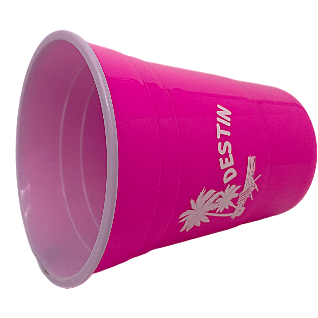 DC0001A DESTIN PARTY CUP PINK PALM