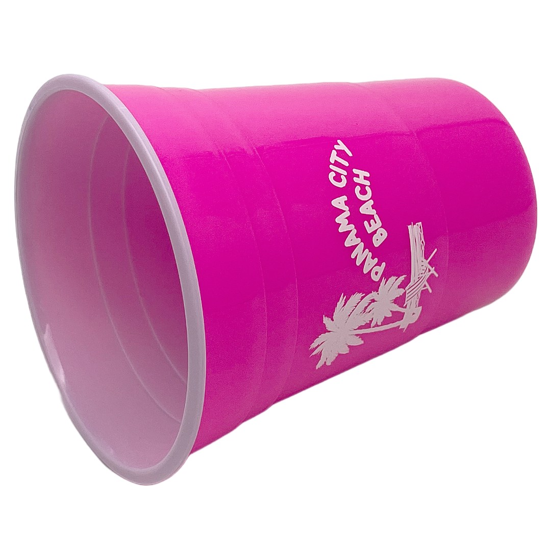 DC0001B PANAMA CITY BEACH PARTY CUP PINK PALM