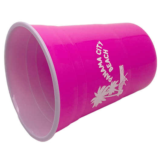 DC0001B PANAMA CITY BEACH PARTY CUP PINK PALM