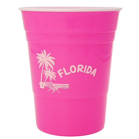 DC0001 PARTY CUP PINK PALM