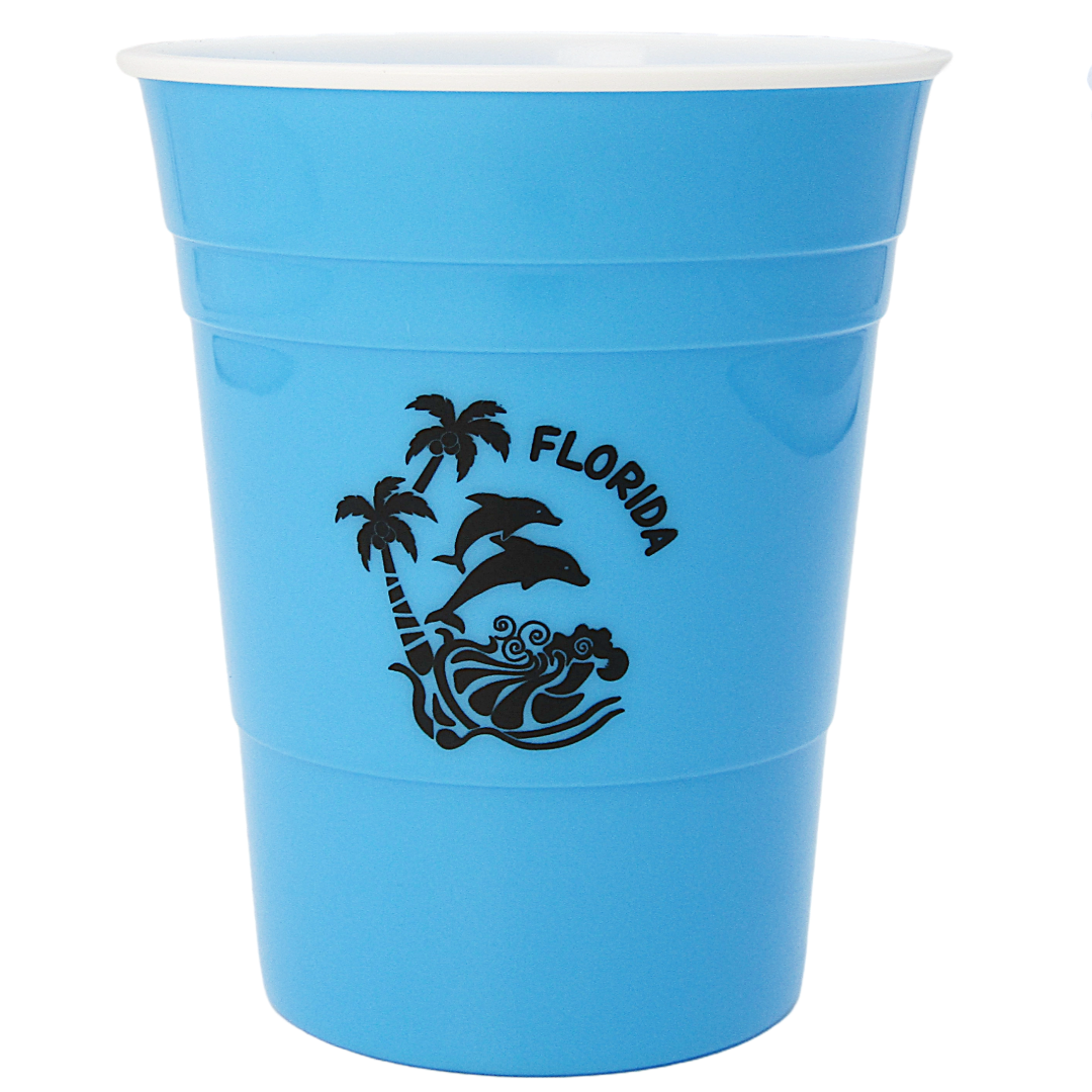 DC0002 PARTY CUP BLUE DOLPHINS