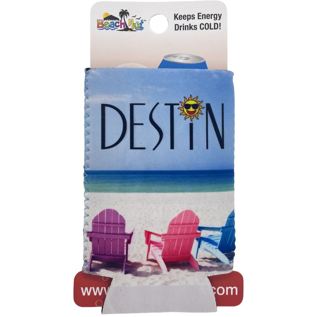 EK0213 DESTIN BEACH CHAIRS NEOPRENE ENERGY DRINK KOOLIE