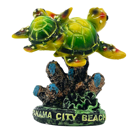 FIG3501B PANAMA CITY BEACH TURTLE FIGURINE 3.5"