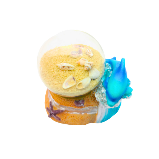 GL3002 PAD SAND GLOBE DOLPHIN W/SHELLS