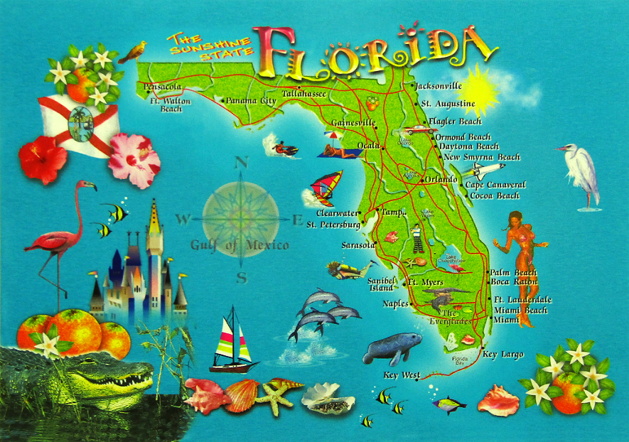 LP0079 FLORIDA MAP