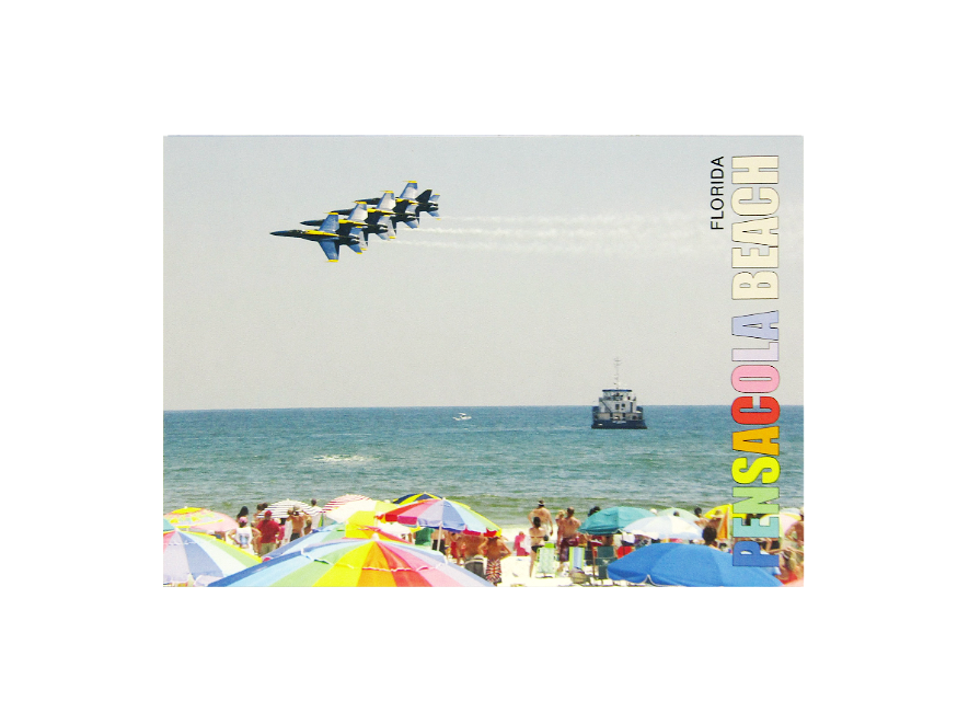 LP0911 PENSACOLA BEACH BLUE ANGELS FLY BY