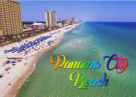 LP0925 PANAMA CITY BEACH BEACHLINE WITH HOTELS