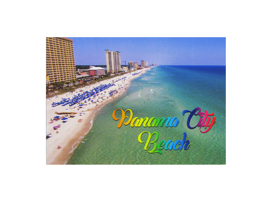 LP0925 PANAMA CITY BEACH BEACHLINE WITH HOTELS