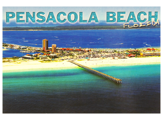 LP0975 PENSACOLA BEACH ARIEL BEACH PIER