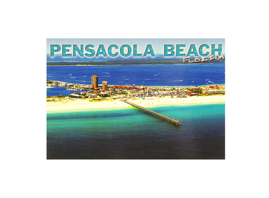 LP0975 PENSACOLA BEACH ARIEL BEACH PIER