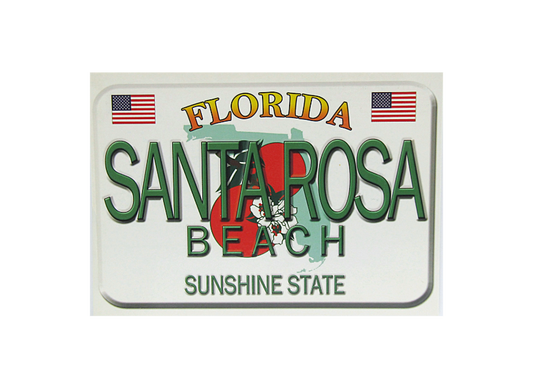 LP0994 SANTA ROSA BEACH LICENSE PLATE