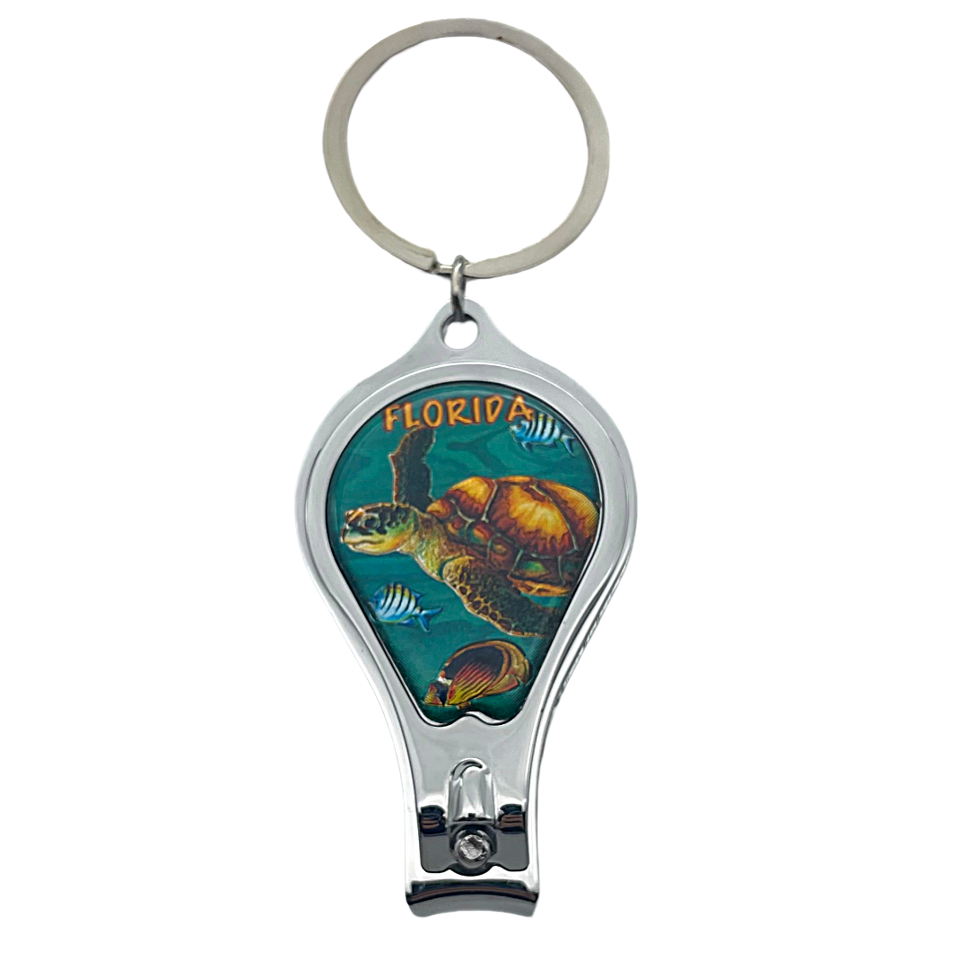 MK1122 FLA METAL KEYCHAIN NAIL CUTTER TURTLE