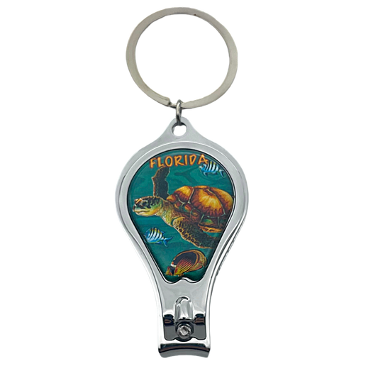 MK1122 FLA METAL KEYCHAIN NAIL CUTTER TURTLE