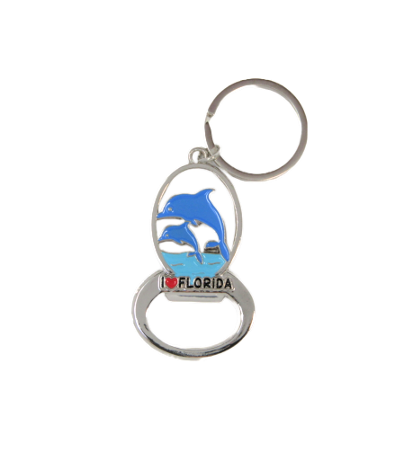 MK1137 FLORIDA DOLPHINS I LOVE BOTTLE OPENER