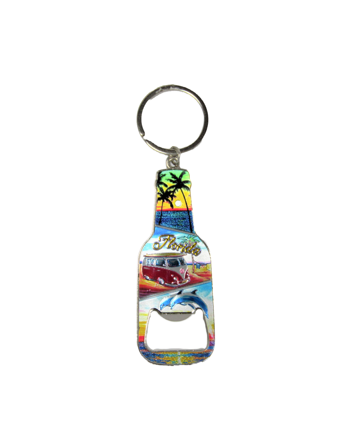 MK1426 PANAMA CITY BEACH VAN/DOLPHIN BOTTLE OPENER