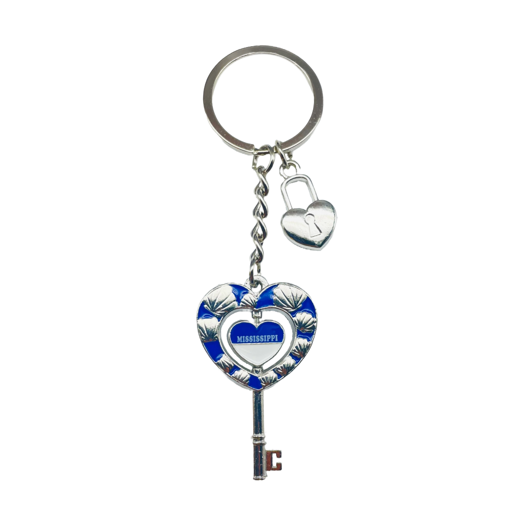 MK1164 MISSISSIPPI KEY KEYCHAIN