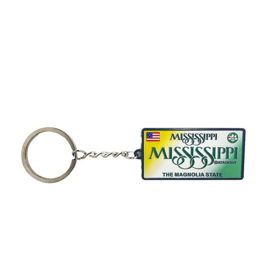 MK1166 MISSISSIPPI LICENSE PLATE METAL KEYCHAIN