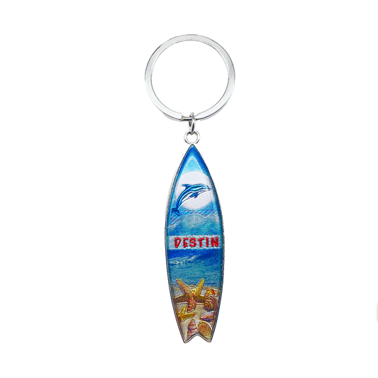 MK1326 DESTIN METAL KEYCHAIN DOLPHIN
