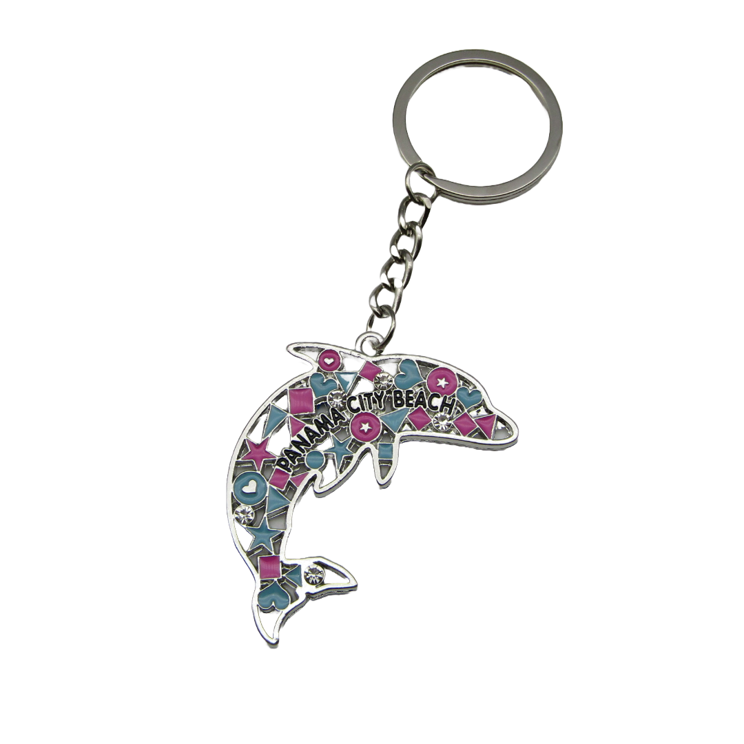 MK1424 PANAMA CITY BEACH DOLPHIN PINK-BLUE COLOR