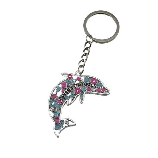 MK1424 PANAMA CITY BEACH DOLPHIN PINK-BLUE COLOR
