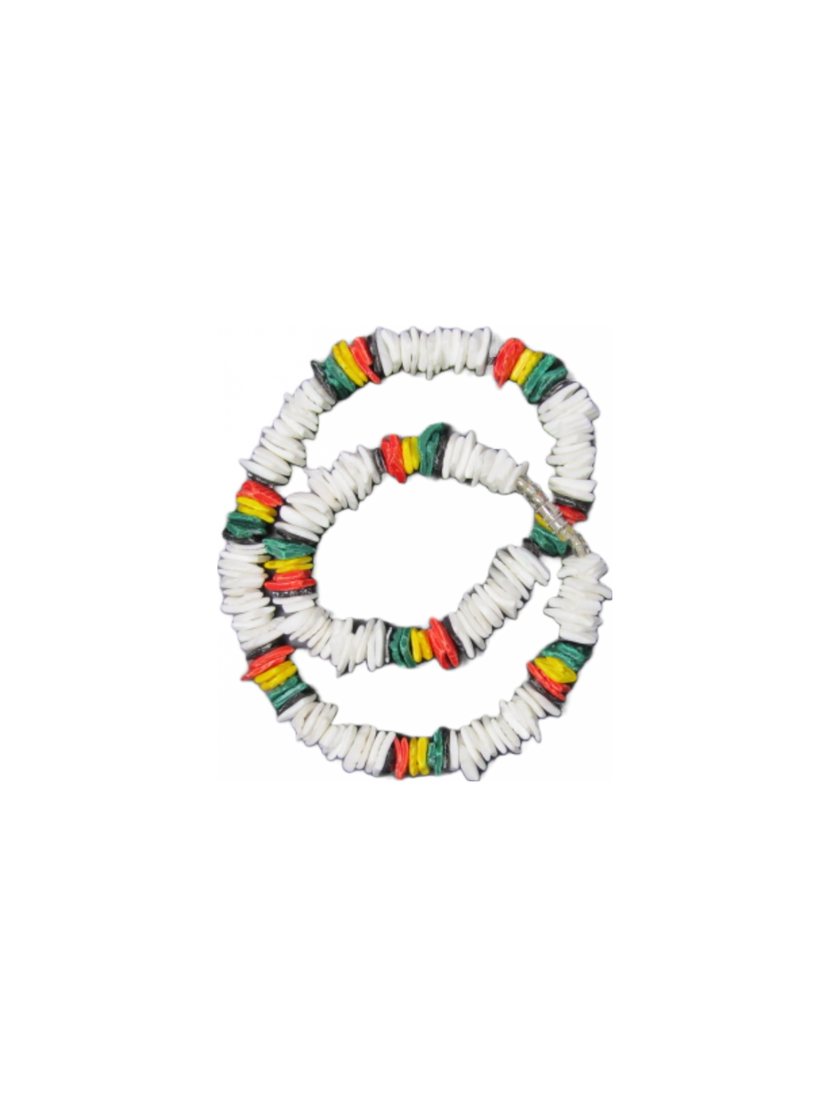 NK0003 NECKLACE RAINBOW/WHITE PUKA SHELL