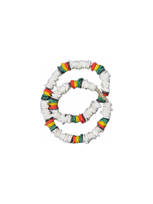 NK0003 NECKLACE RAINBOW/WHITE PUKA SHELL