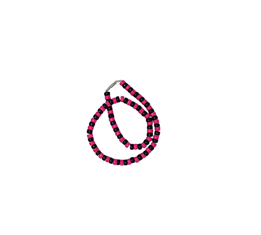 NK0009 NECKLACE PINK/BLACK