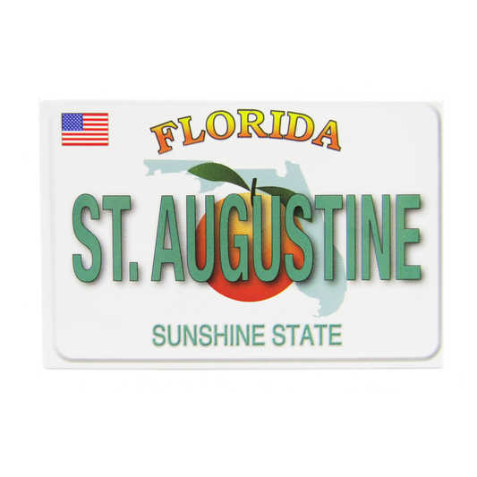 PM0008B ST. AUGUSTINE LICENSE PLATE