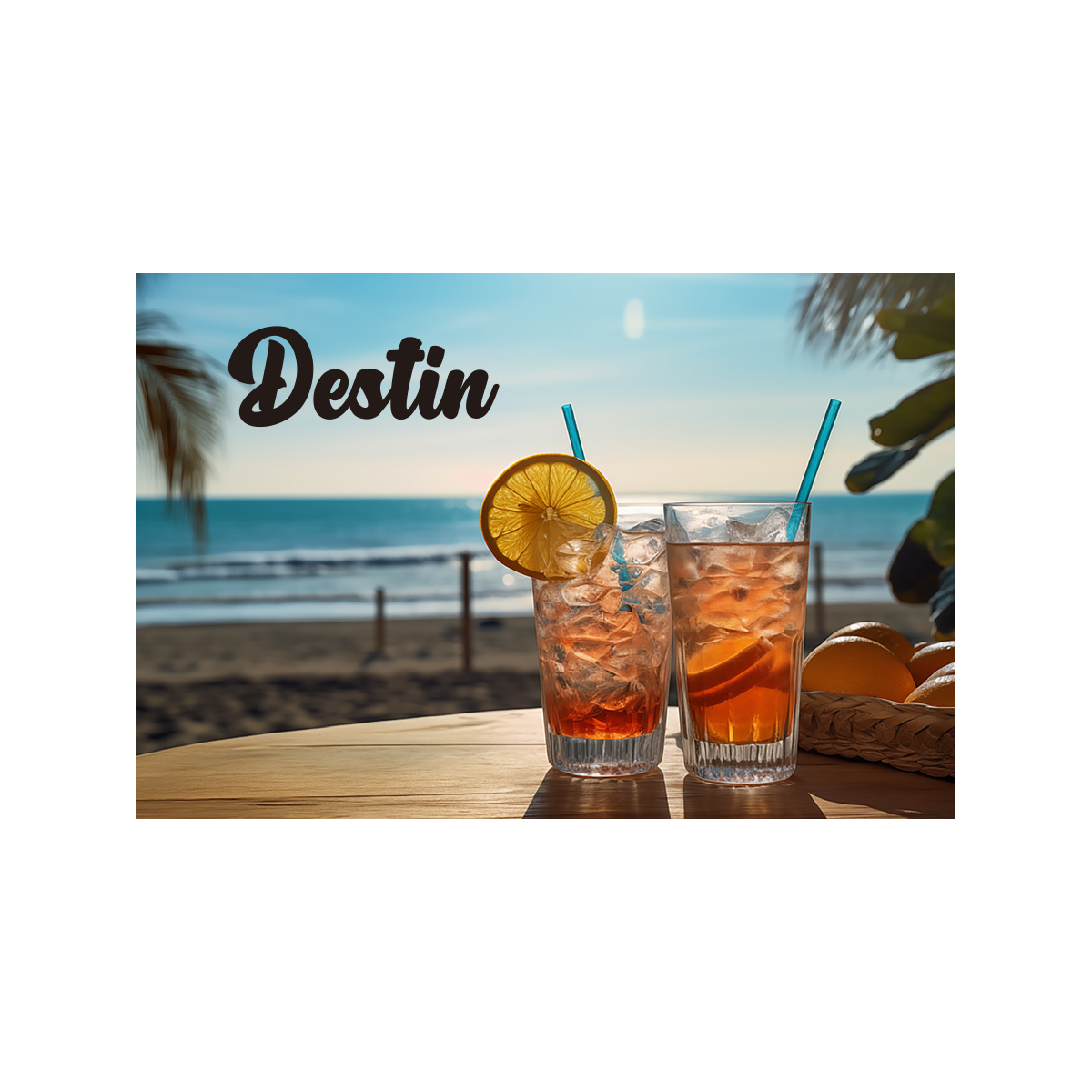PM0535A DESTIN DRINKS BEACH VIEW