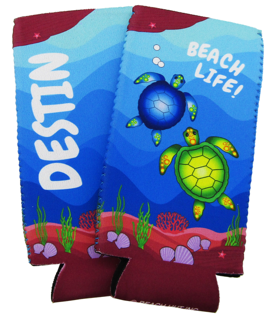 SC0006A SLIM CAN DESTIN BLUE TURTLE