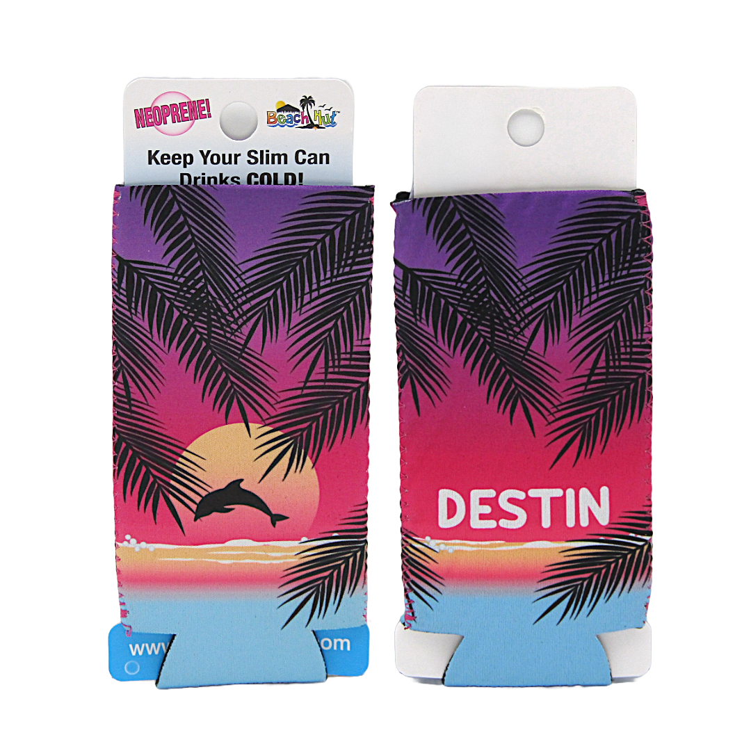 SC0007A SLIM CAN DESTIN PURPLE DOLPHIN