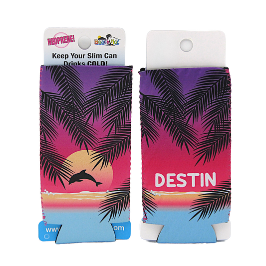 SC0007A SLIM CAN DESTIN PURPLE DOLPHIN