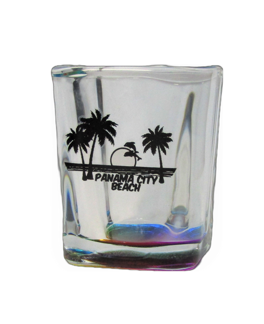 SG1304 PANAMA CITY BEACH SQUARE SHOT GLASS