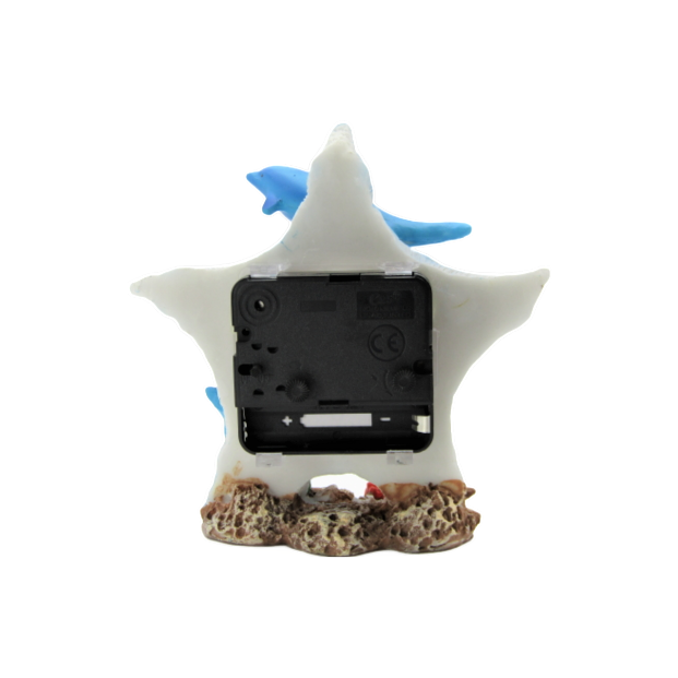 CL6506 DESTIN STARFISH DOLPHIN CLOCK