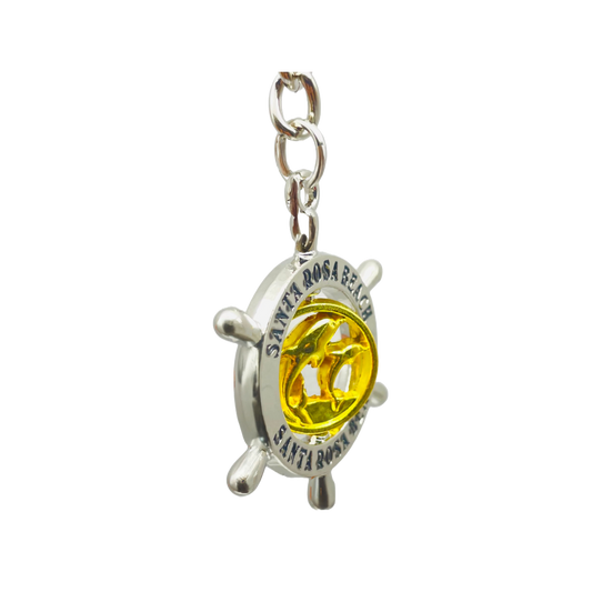MK1162 SANTA ROSA BEACH SHIPWHEEL KEYCHAIN