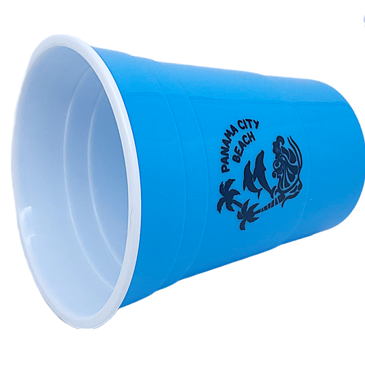 DC0002B PANAMA CITY BEACH PARTY CUP BLUE DOLPHINS
