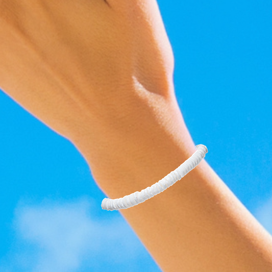 BR0004 BRACELET WHITE CLAM