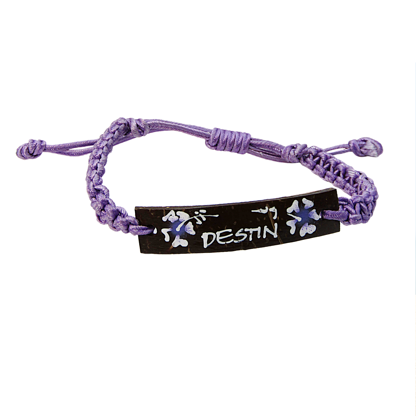 BR0204 BRACELET DESTIN PURPLE MACRAME