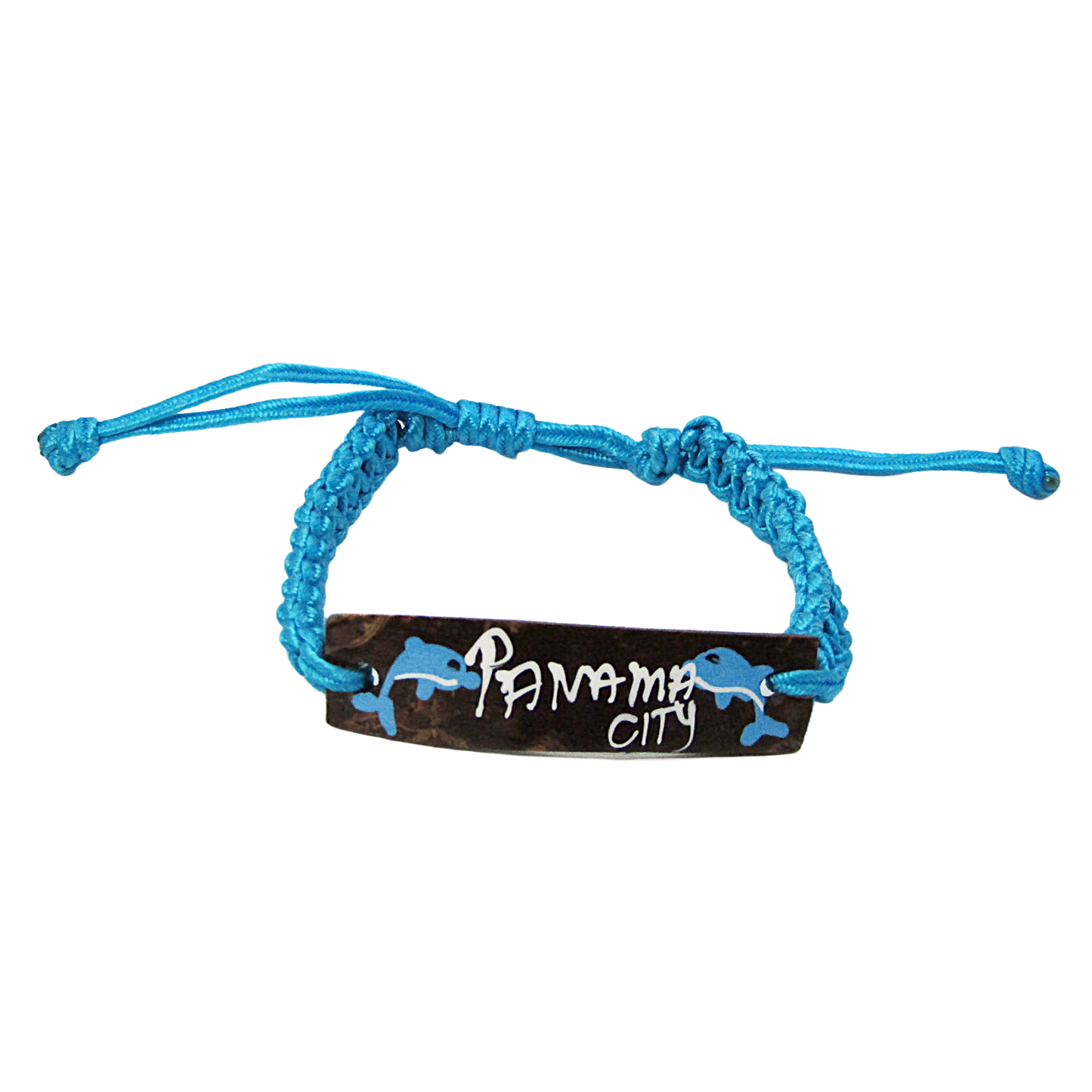 BR0302 BRACELET PCB BLUE MACRAME